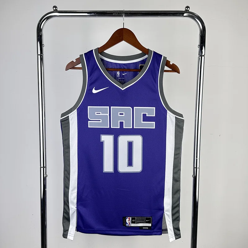 2023 Sacramento Kings Basketball Jersey Aawy Purple #10 SABONIS