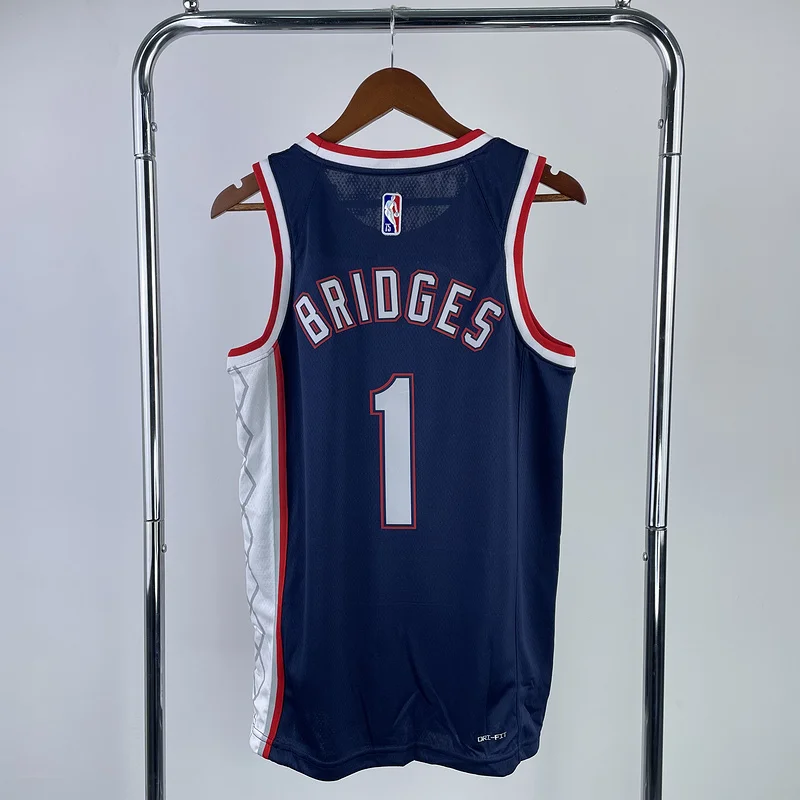 2022 Season Brooklyn Nets Basketball jersey city version #1 BRIDGES