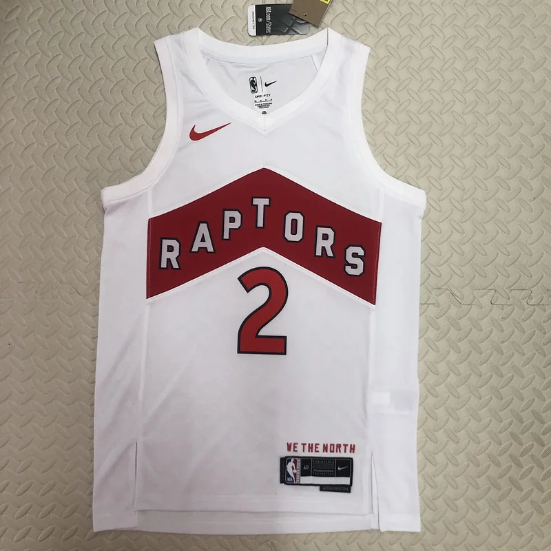 2023 NBA Toronto Raptors Basketball Jersey Home White #2 LEONARD