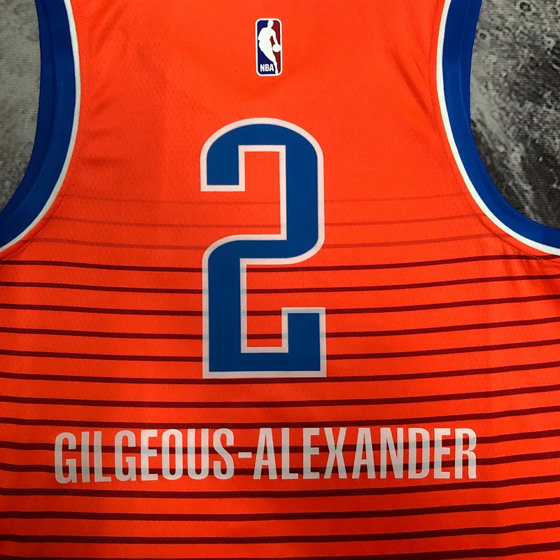 NBA Oklahoma City Thunder Basketball Jersey trapeze limited #2 GILGEOUS ALEXANDER