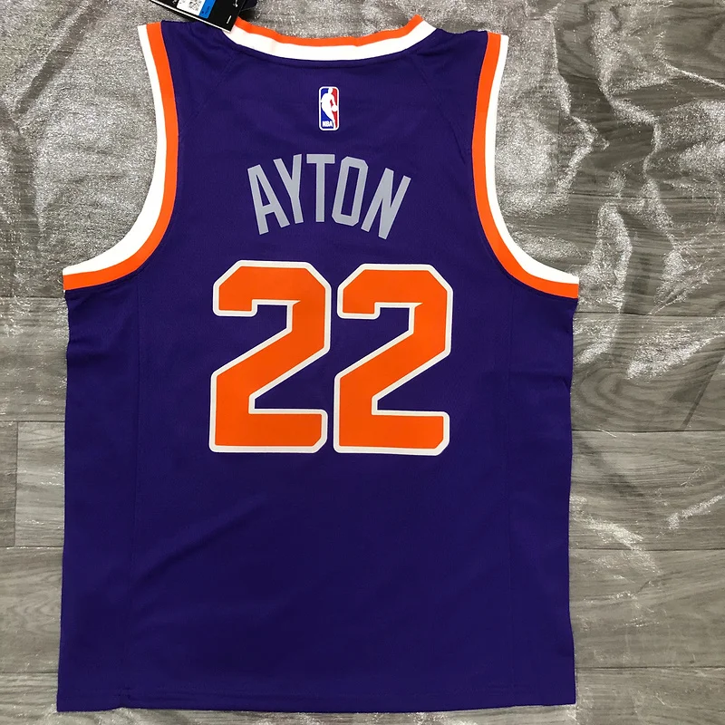 NBA Phoenix Suns Basketball jersey Purple #22 AYTON