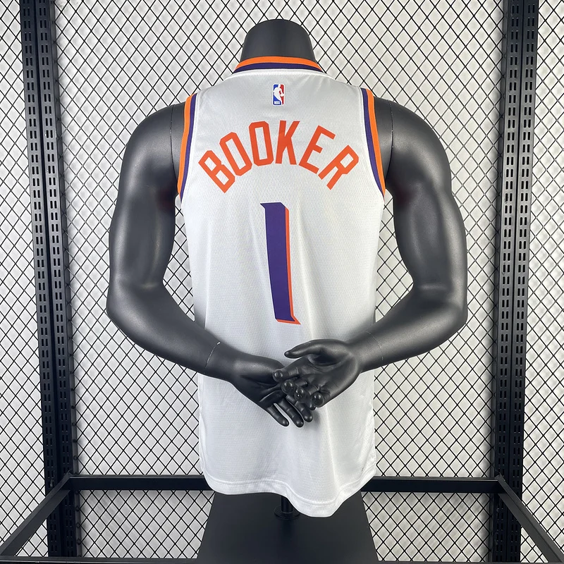 2024 Season NBA Phoenix Suns Basketball jersey Home White #1 BOOKER