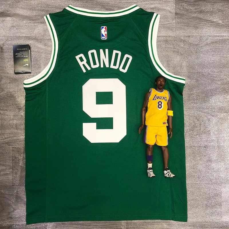 NBA Boston Celtics Basketball Jersey Retro Green #9 RONDO