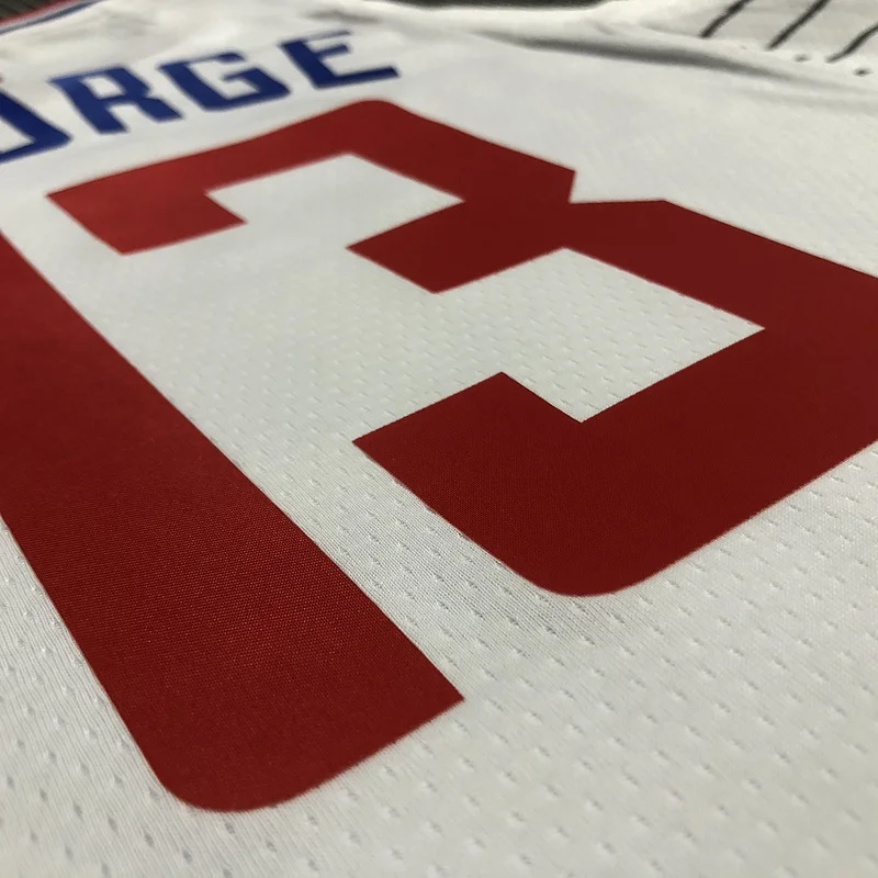 75th anniversary  NBA Los Angeles Clippers Basketball jersey   White  #13   GEORGE