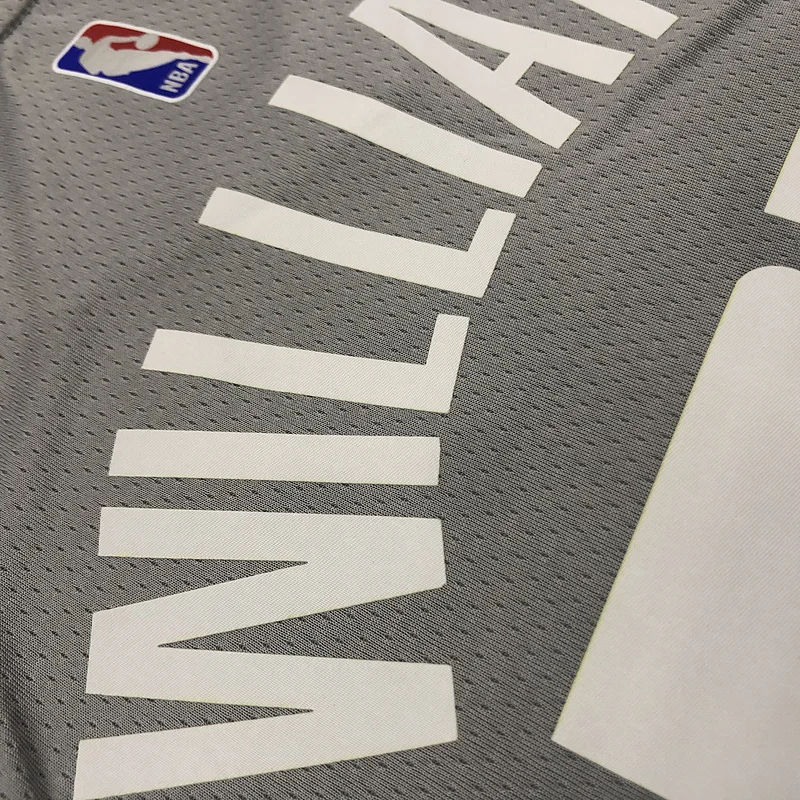 2021 Season  NBA Los Angeles Clippers Basketball jersey   bonus edition   Gray  #23   WILLIAMS