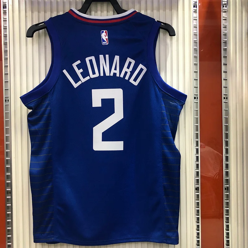 2020 Season NBA Los Angeles Clippers Basketball jersey  limited   Blue  #2   LEONARD