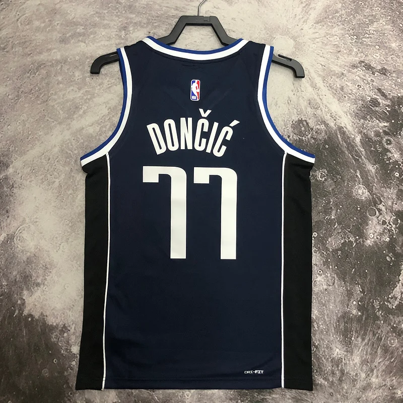 2023 Season NBA Dallas Mavericks basketball jersey Jordan limited #77 DONCIC