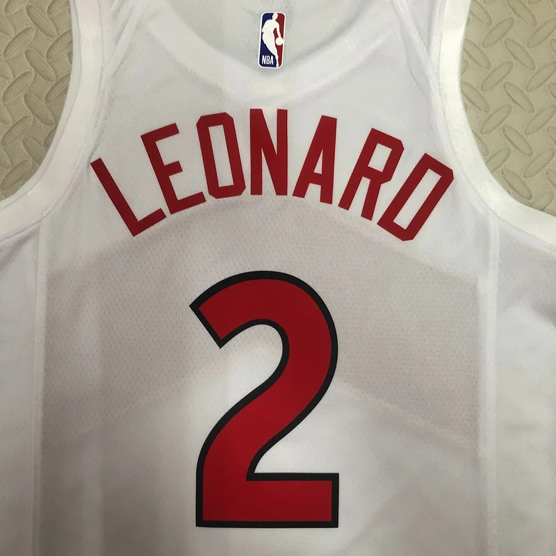 2023 NBA Toronto Raptors Basketball Jersey Home White #2 LEONARD