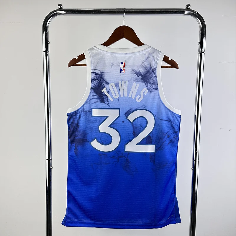 2024 Minnesota Timberwolves Basketball Jersey city version #32 TOWNS