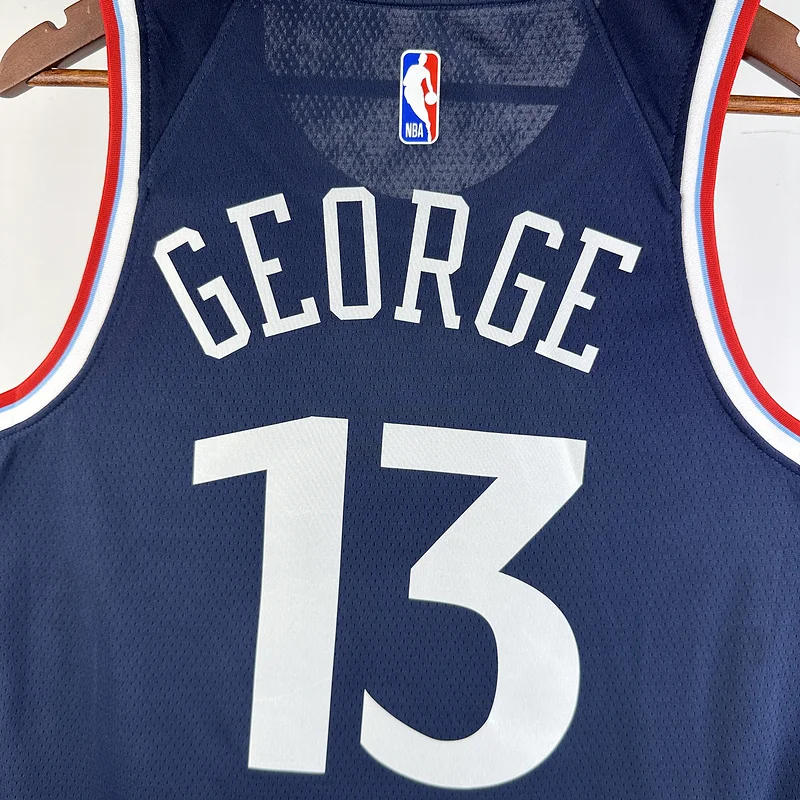 2025 Season  NBA Los Angeles Clippers Basketball jersey   Aawy   Blue  #13   GEORGE