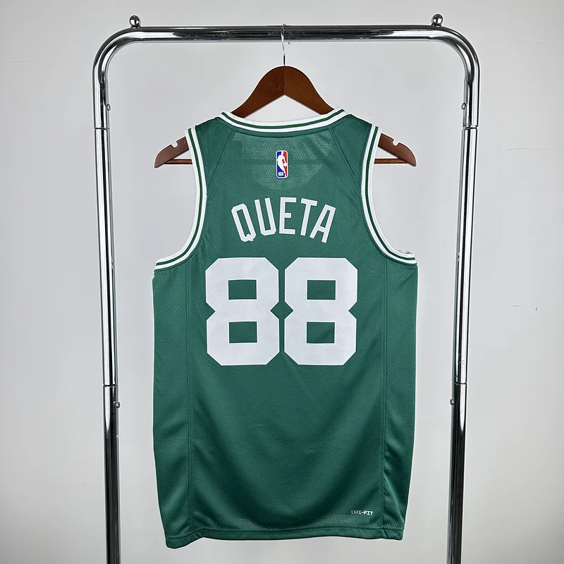 NBA Boston Celtics Basketball Jersey Green Away #88 QUETA