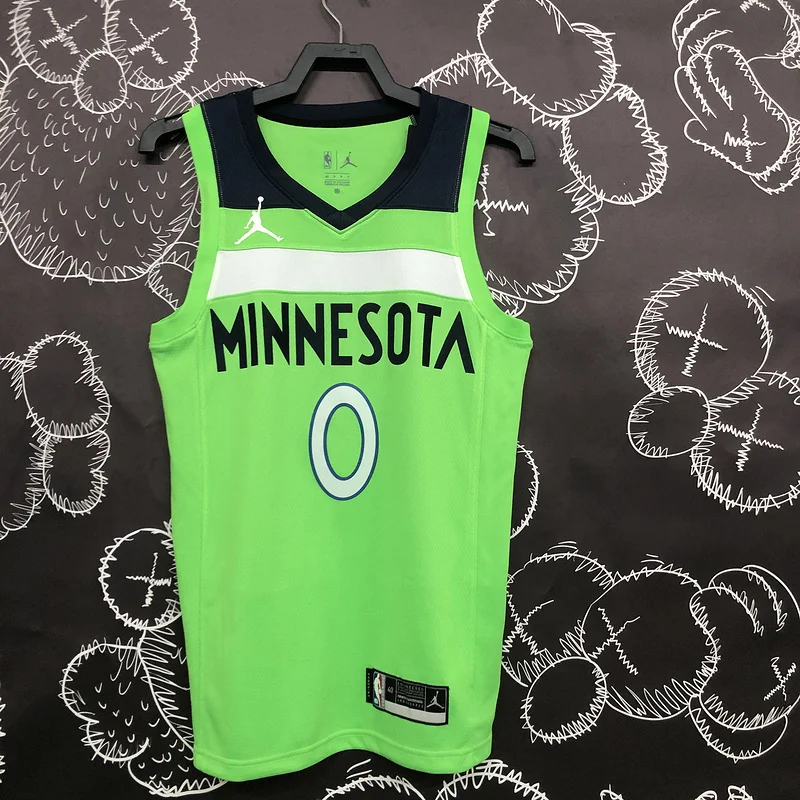 Minnesota Timberwolves Basketball Jersey trapeze #0 RUSSELL