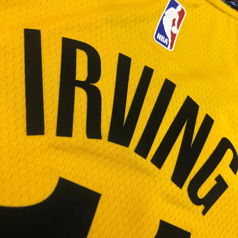 Brooklyn Nets Basketball jersey Commemorative Edition Yellow Camouflage #11 IRVING