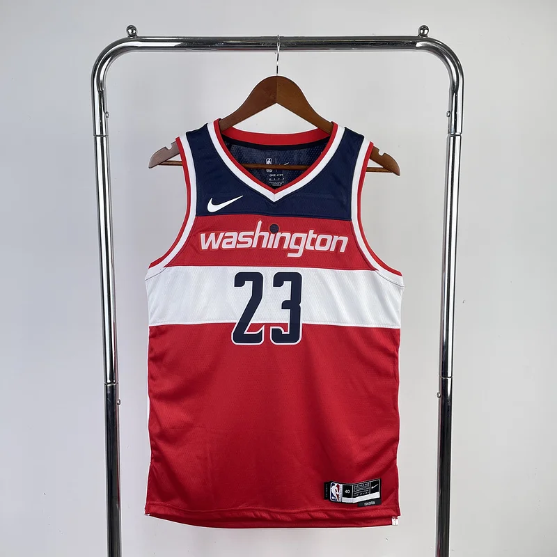 2023  Washington Wizards Basketball Jersey   Aawy   Red  #23    JORDAN