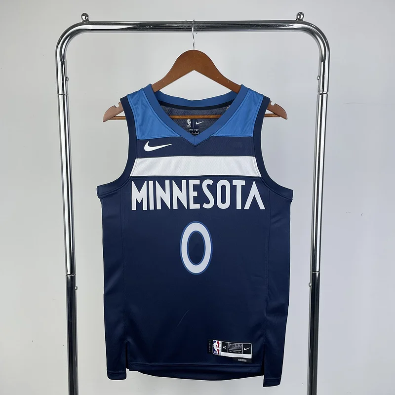 2023 Minnesota Timberwolves Basketball Jersey Aawy Blue #0 RUSSELL