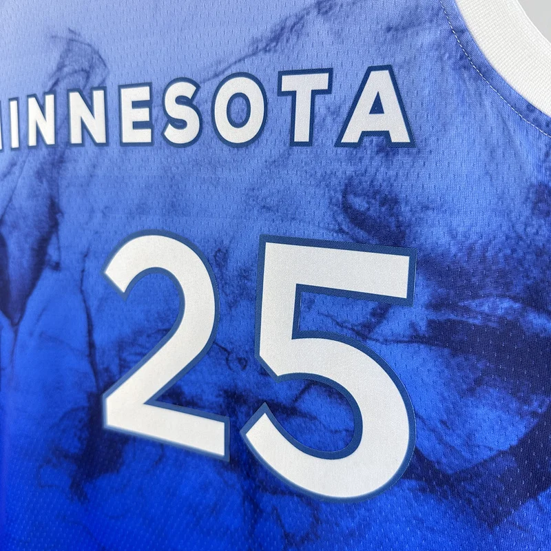 2024 Minnesota Timberwolves Basketball Jersey city version #25 ROSE