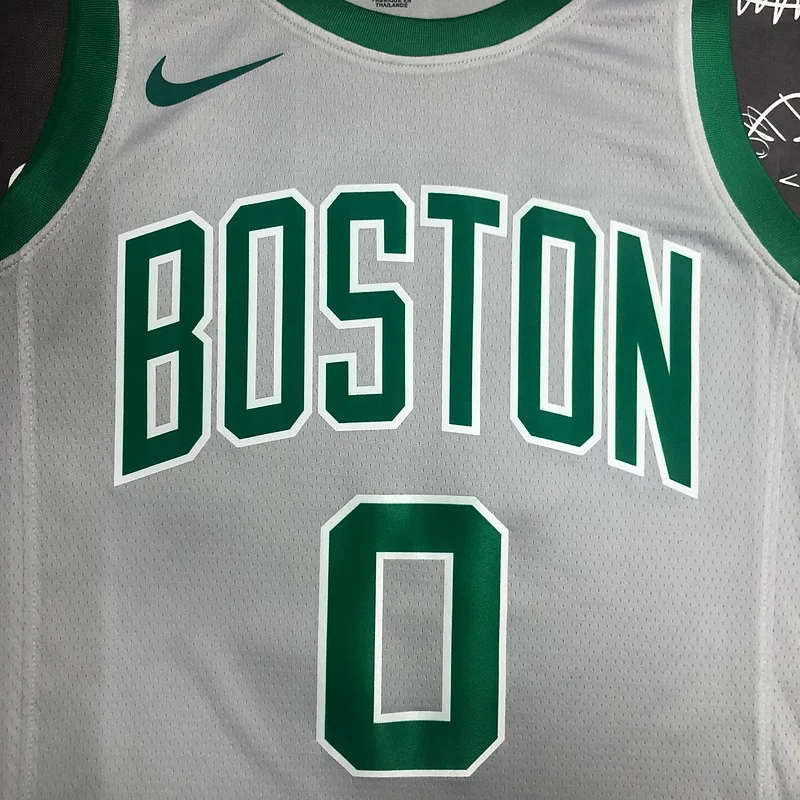 NBA Boston Celtics Basketball Jersey Gray #0 TATUM