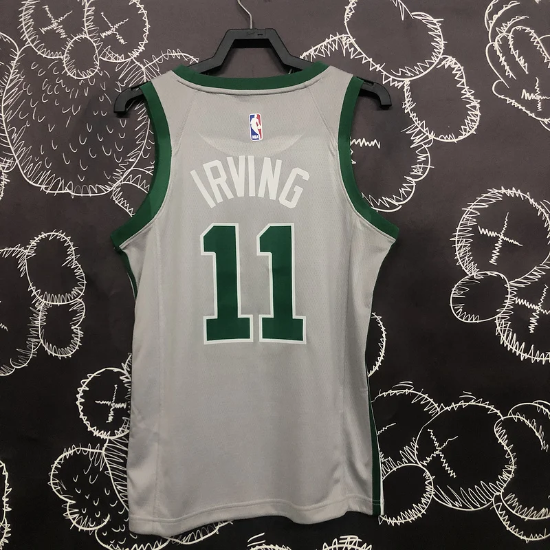 NBA Boston Celtics Basketball Jersey Gray #11 IRVING