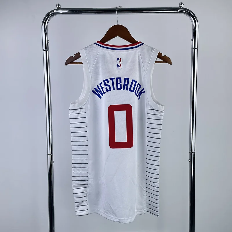 NBA Los Angeles Clippers Basketball jersey   limited   White  #0    WESTBROOK