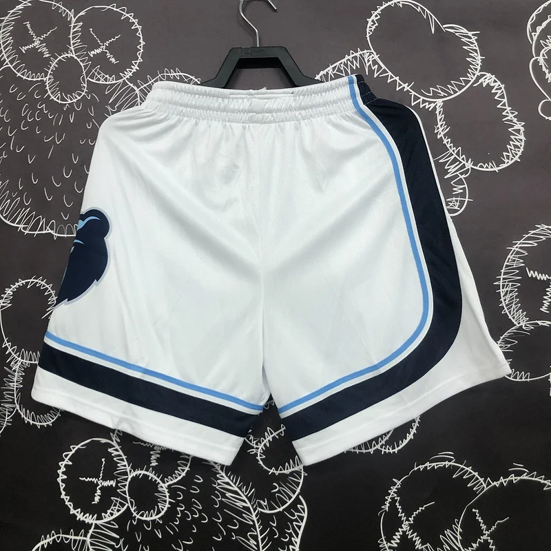 NBA Memphis Grizzlies Basketball White Shorts