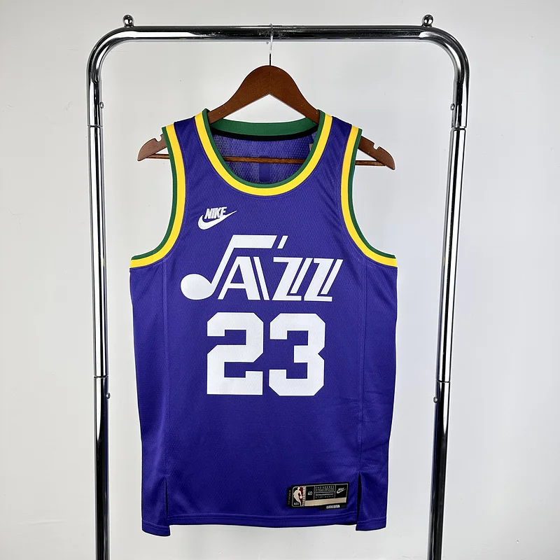 2024 Utah Jazz Basketball Jersey Retro #23 MARKKANEN