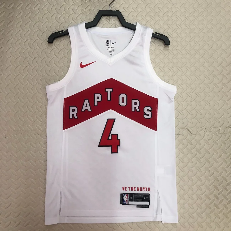 2023 NBA Toronto Raptors Basketball Jersey Home White #4 BARNES