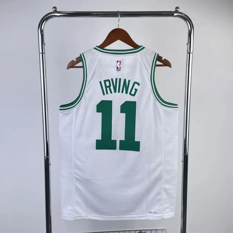 2023 Season NBA Boston Celtics Basketball Jersey White #11 IRVING