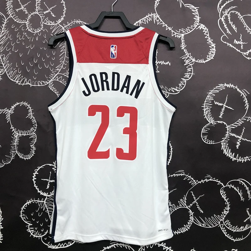 75th anniversary Washington Wizards Basketball Jersey White #23 JORDAN