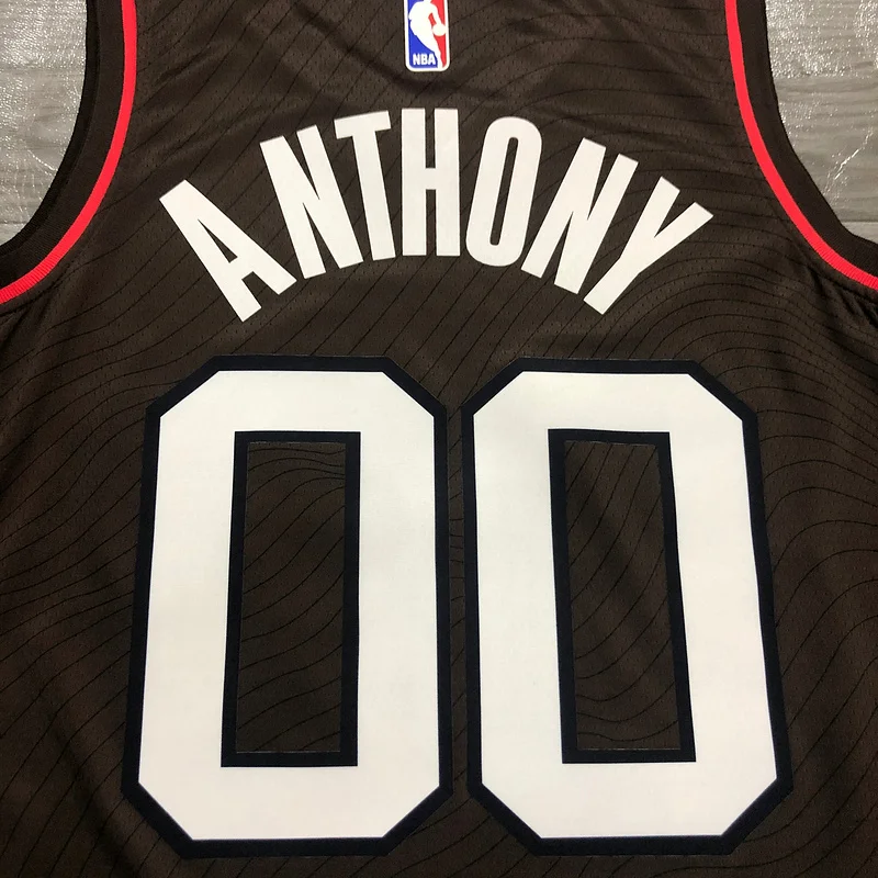 2021 Portland Trail Blazers Basketball Jersey city version brown #00 ANTHONY