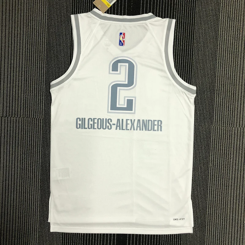 2022 NBA Oklahoma City Thunder Basketball Jersey city version #2 GILGEOUS ALEXANDER