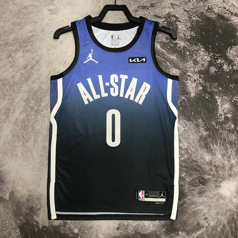 2023 Indiana Pacers Basketball Jersey All-Star Blue #0 HALIBURTON