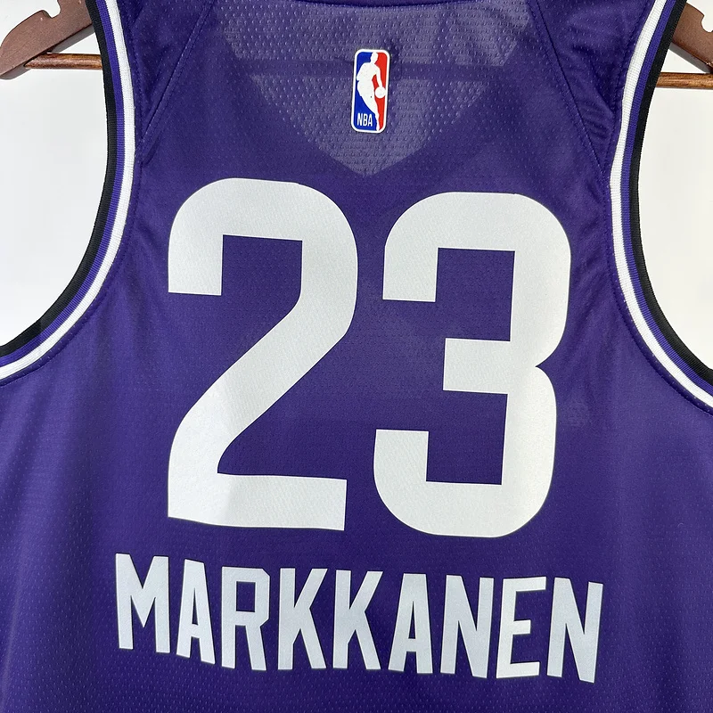 2024 Utah Jazz Basketball Jersey city version #23 MARKKANEN