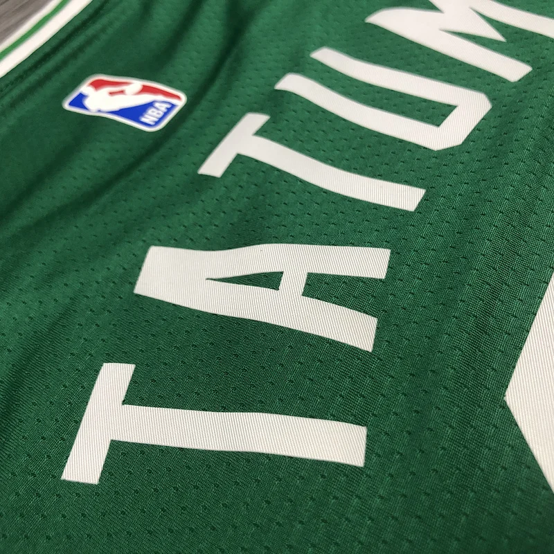 NBA Boston Celtics Basketball Jersey Retro Green #0 TATUM