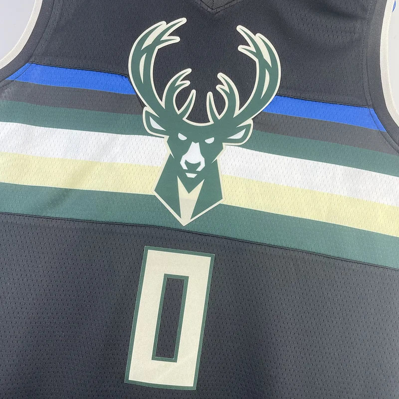 2021 Season NBA Milwaukee Bucks Basketball jersey trapeze limited #0 LILLARD