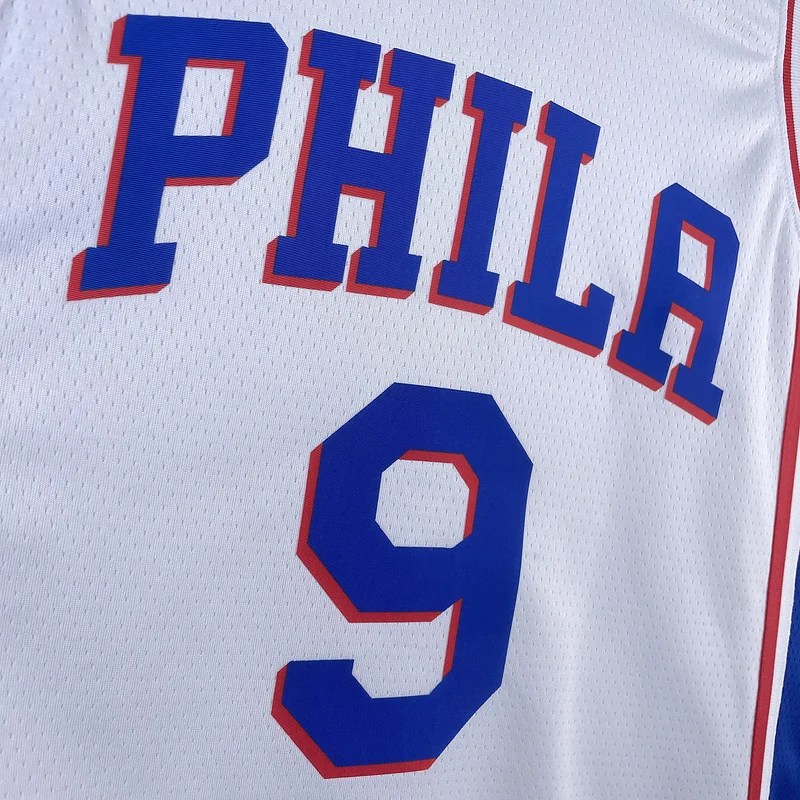 2023 Season NBA Philadelphia 76ers Basketball Jersey Home White #9 OUBRE JR