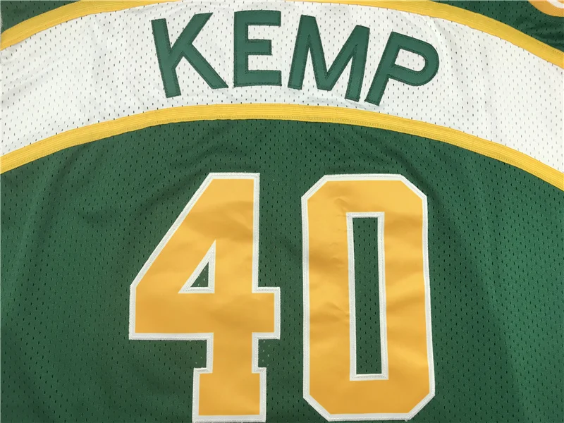 NBA Seattle SuperSonics Basketball jersey 40 Green