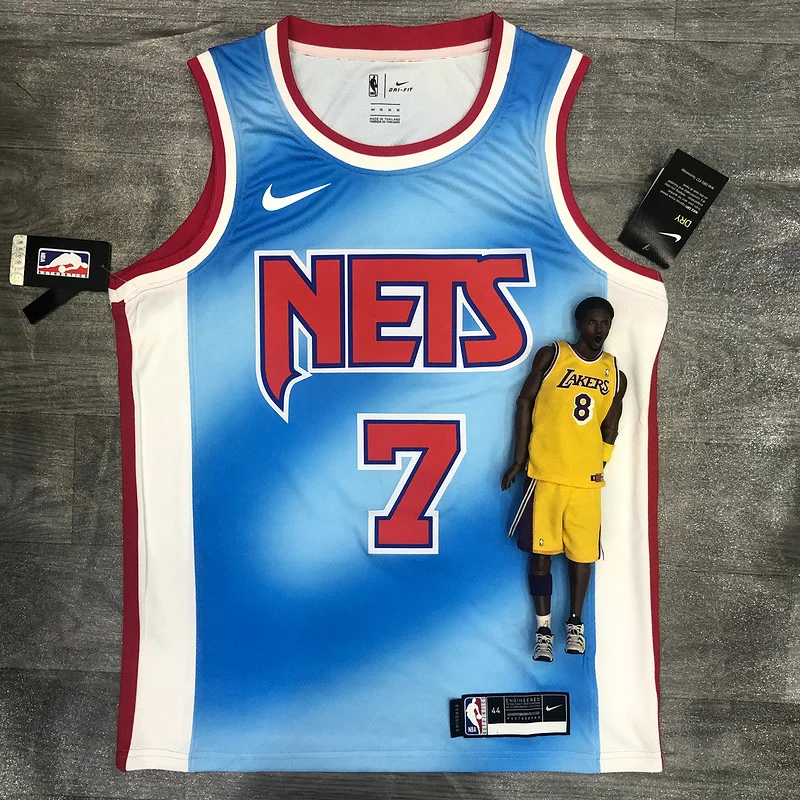 2021 Season Brooklyn Nets Basketball jersey Retro limited Blue #7 DURANT