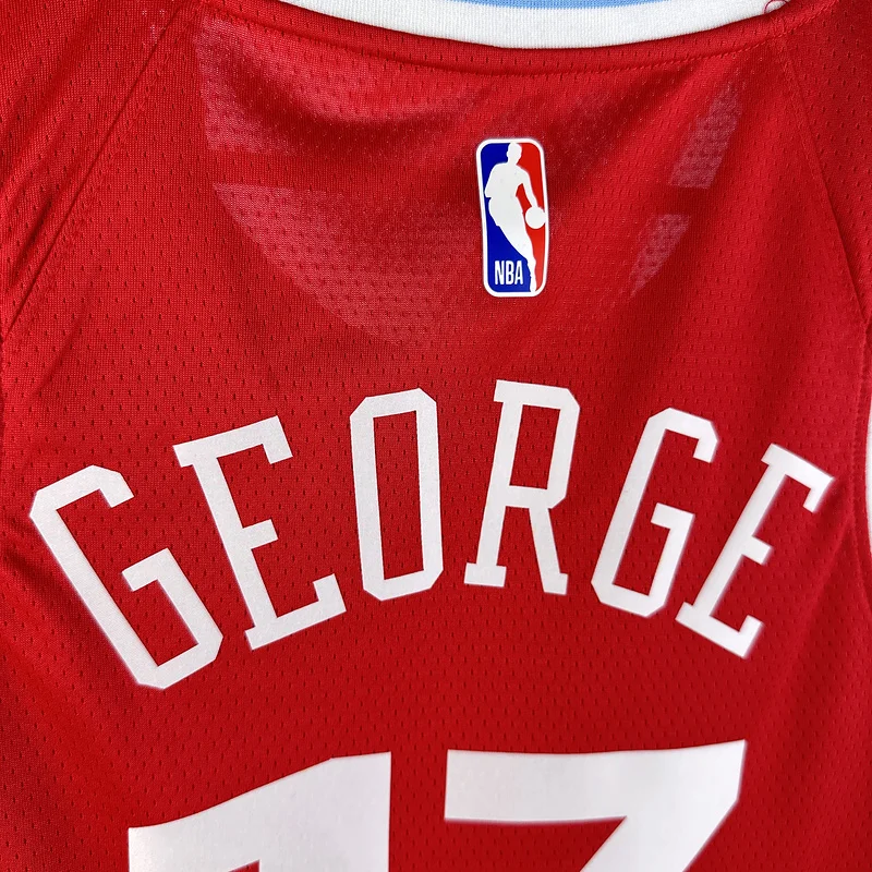 2025 Season    NBA Los Angeles Clippers Basketball jersey    trapeze  limited   Red  #13   GEORGE