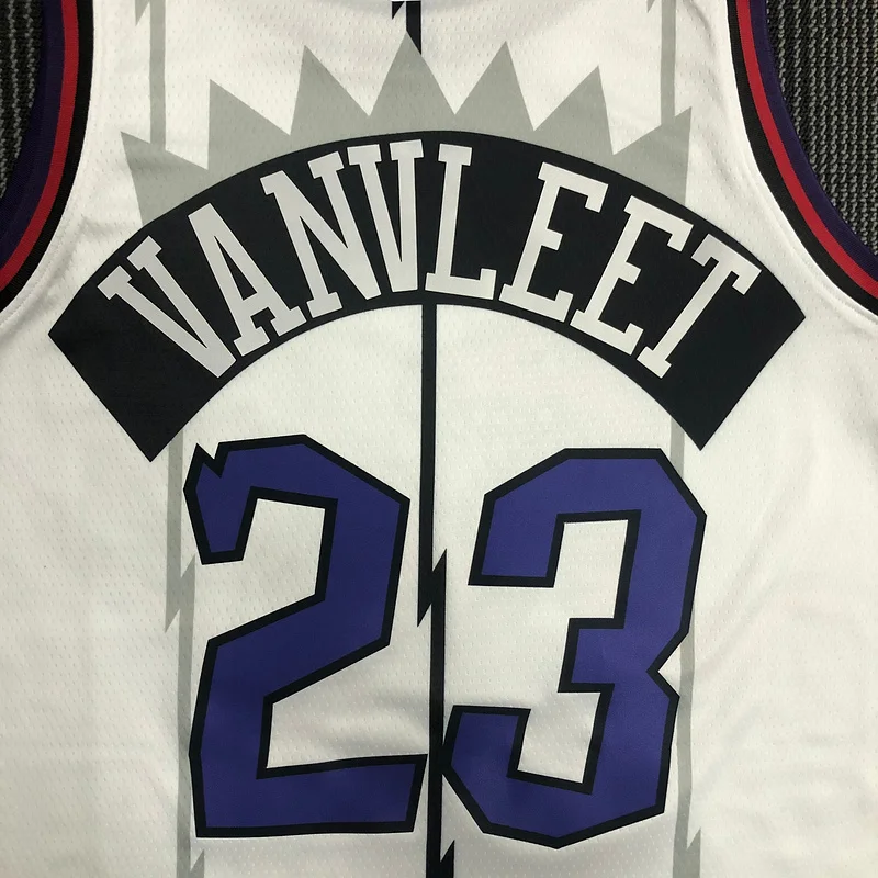 NBA Toronto Raptors Basketball Jersey Retro White #23 VANVLEET