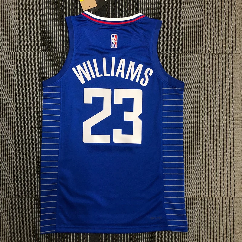 75th anniversary  NBA Los Angeles Clippers Basketball jersey   Blue  #23   WILLIAMS