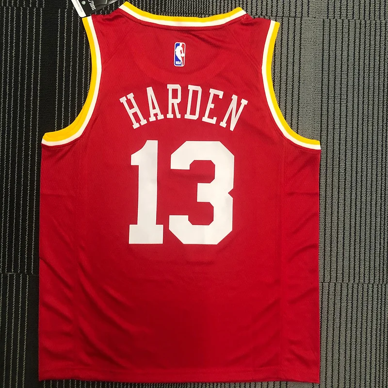 Houston Rockets Basketball Jersey Retro 红 #13 HARDEN