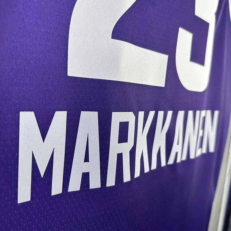 2024 Utah Jazz Basketball Jersey city version #23 MARKKANEN