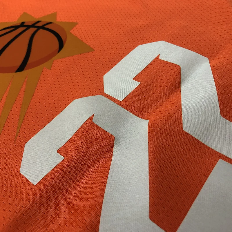 2021 Season NBA Phoenix Suns Basketball jersey Jordan theme Orange #22 AYTON