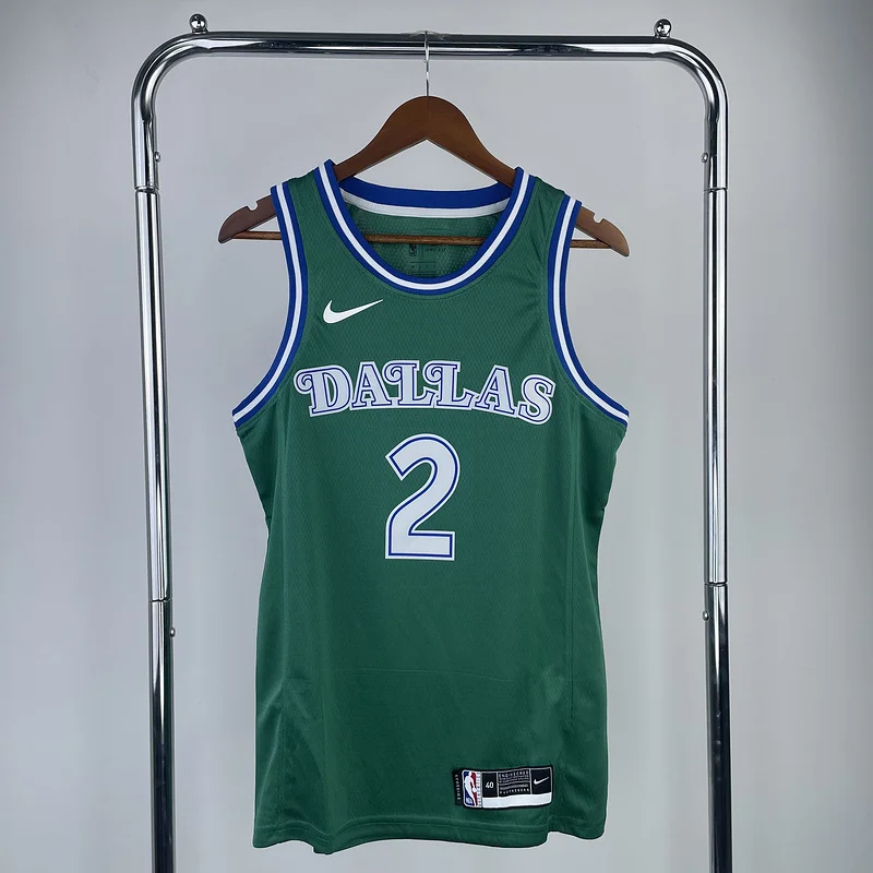 NBA Dallas Mavericks basketball jersey Retro Green #2 IRVING