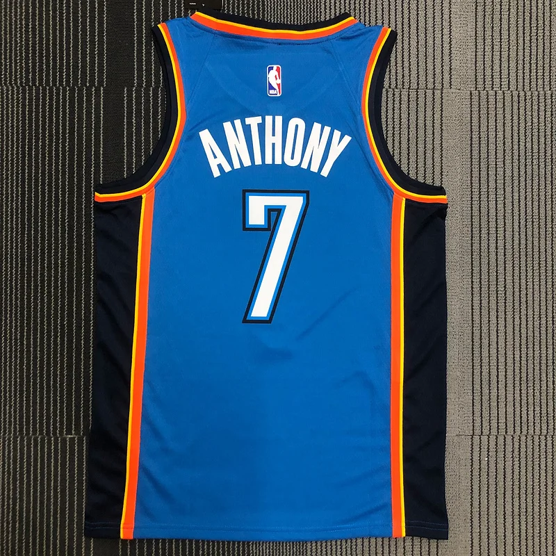 NBA Oklahoma City Thunder Basketball Jersey Blue #7 ANTHDNY