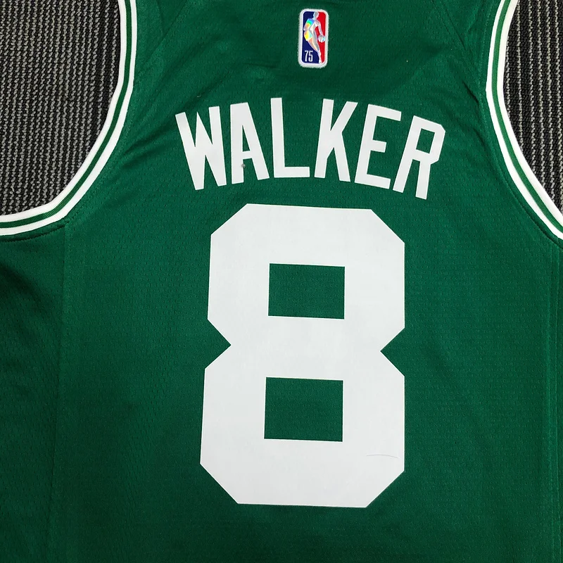 75th anniversary NBA Boston Celtics Basketball Jersey Green #8 WALKER