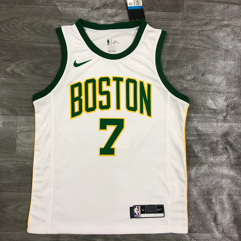 2019 Season NBA Boston Celtics Basketball Jersey Platinum limited #7 BROWN