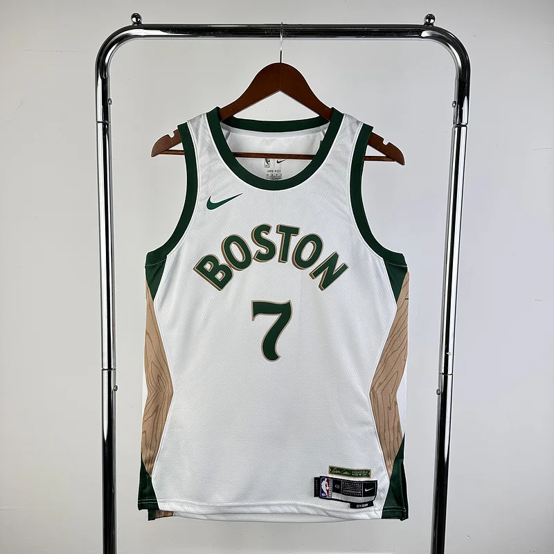 2024 Season NBA Boston Celtics Basketball Jersey city version #7 BROWN