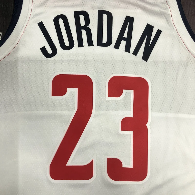 75th anniversary Washington Wizards Basketball Jersey White #23 JORDAN