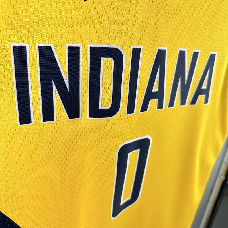 2023 Indiana Pacers Basketball Jersey trapeze limited #0 HALIBURTON